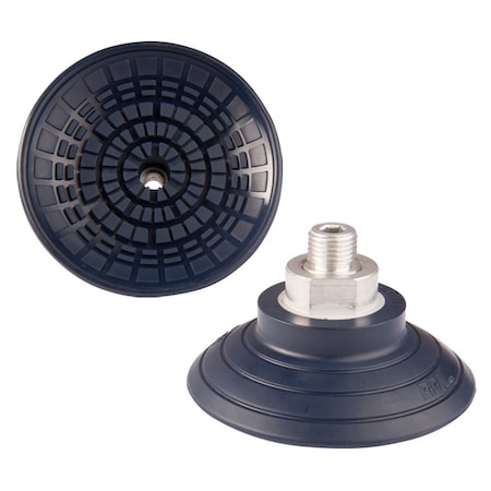 Fipa Flat vacuum cup diam. 80 mm, NBR blue, fitting G1/4-male 103.080.054.1